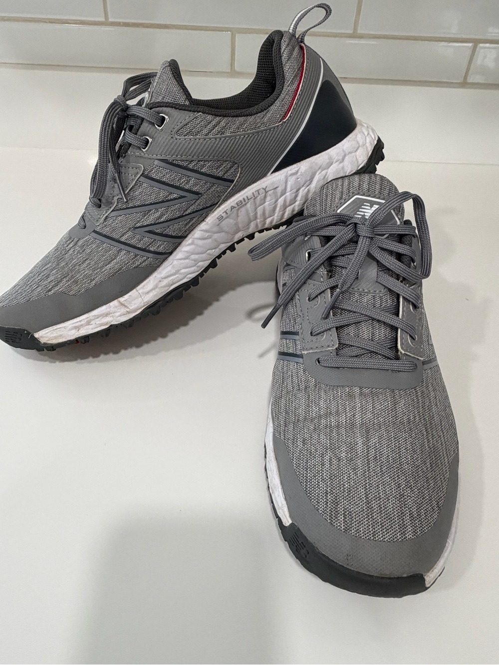 New Balance Fresh Foam LinksSL Golf Shoes Grey Mesh Spikeless Men's Size 11.5